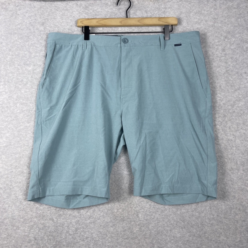 7 Diamonds Hybrid Performance Shorts Mens 40 Foam Green Stretch Quick Dry